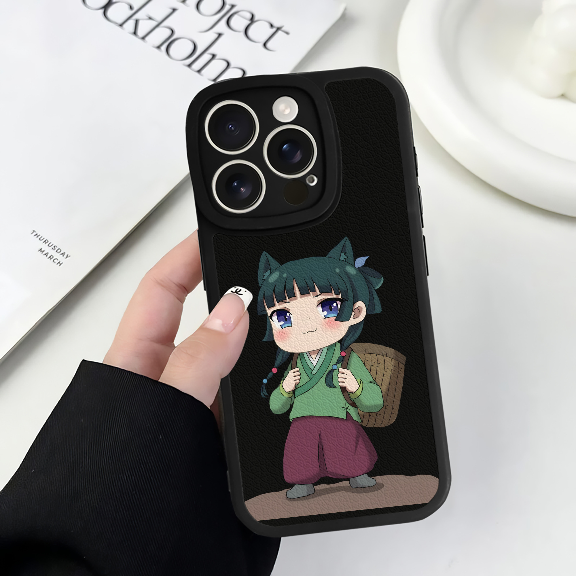 薬屋のひとりごと The Apothecary Diaries 【iPhone 16シリーズ対応】シリコンスマホケース（レザー調） 材質：シリコン